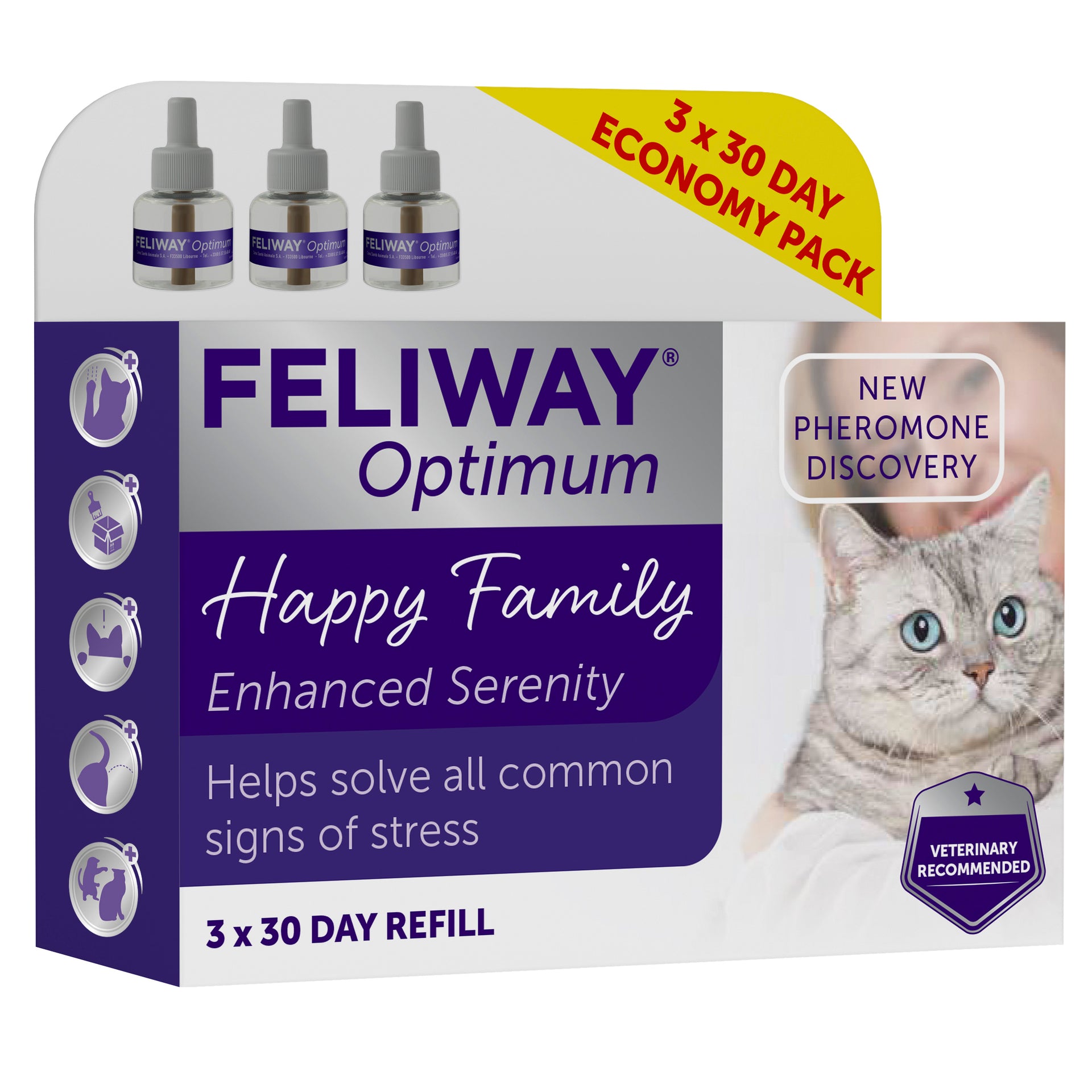 FELIWAY Optimum | Cat Calming Pheromone | Best Ever FELIWAY